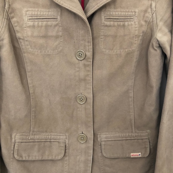 American Eagle Outfitter Cotton Chore/Trucker Jacket Tan - Size Small Unisex - Picture 6 of 8